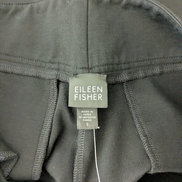 EILEEN FISHER Women's Heavyweight Rayon Knit Dress Pants Size S  Black NWT - Picture 7 of 9